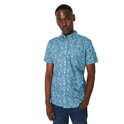 Front - Maine Mens Boat Short-Sleeved Shirt