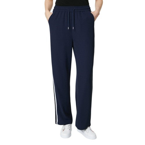 Front - Principles Womens/Ladies Side Stripe Elasticated Waist Wide Leg Trousers