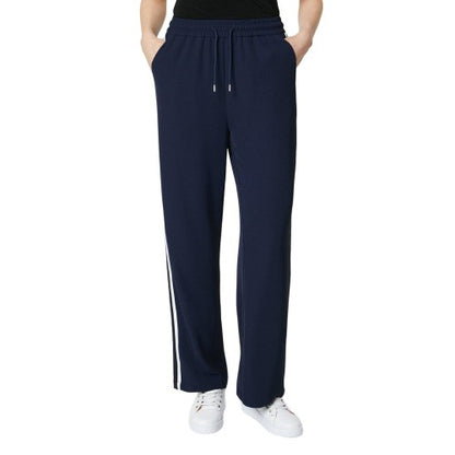 Front - Principles Womens/Ladies Side Stripe Elasticated Waist Wide Leg Trousers