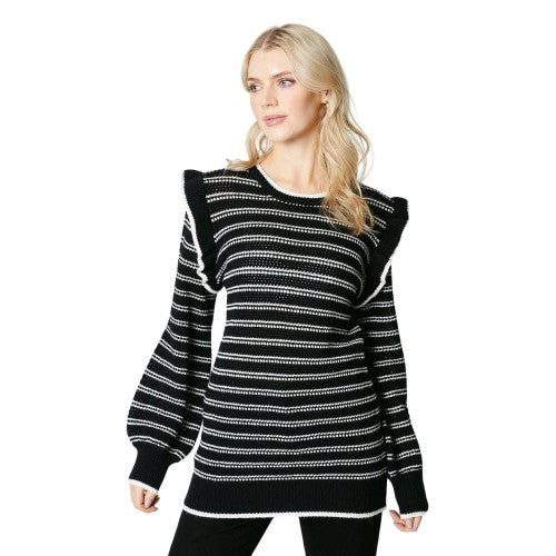 Front - Principles Womens/Ladies Stripe Frill Tunic