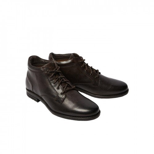Front - Maine Mens Dean Leather Lace Up Chukka Boots