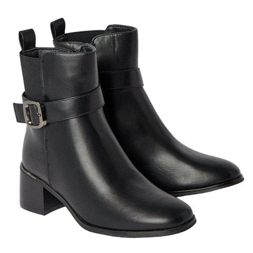Front - Principles Womens/Ladies Oriana Adjustable Strap Block Heel Ankle Boots