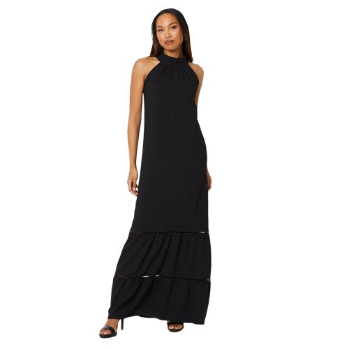 Front - Principles Womens/Ladies Tiered Halter Neck Maxi Dress