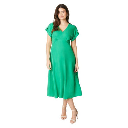 Front - Debenhams Womens/Ladies Satin Midi Dress