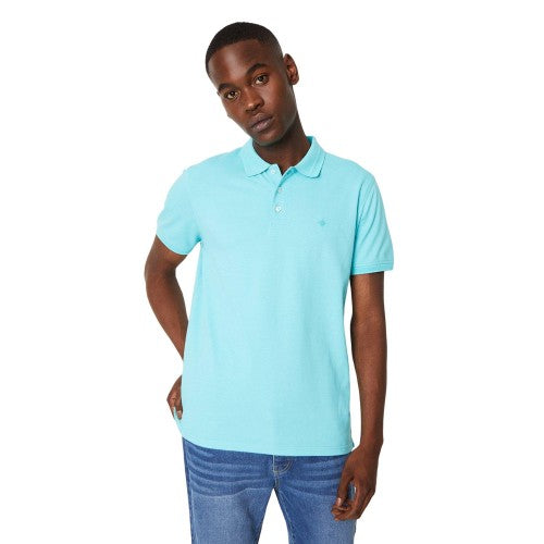 Front - Maine Mens Pique Washed Polo Shirt