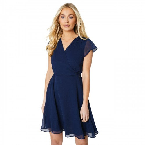 Front - Principles Womens/Ladies Wrap Petite Mini Dress
