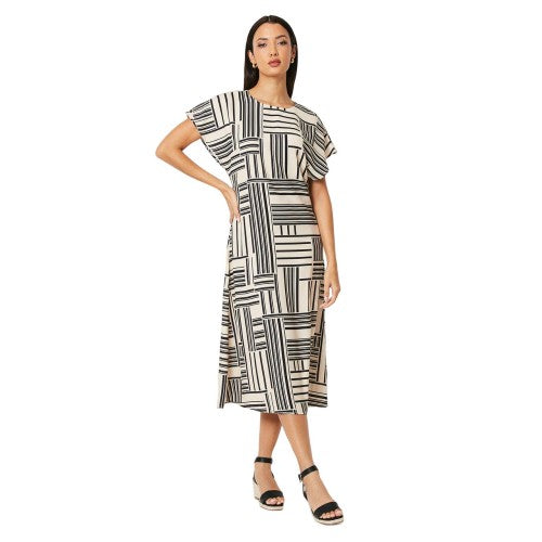 Front - Principles Womens/Ladies Geometric Midi Dress