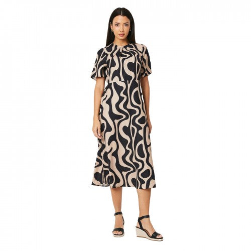 Front - Principles Womens/Ladies Geometric Volume Midi Dress
