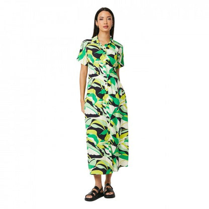 Front - Principles Womens/Ladies Printed Pleated Shirt Dress