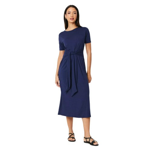 Front - Principles Womens/Ladies Plain Jersey Belt T-Shirt Dress