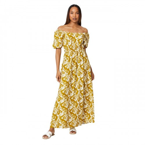 Front - Principles Womens/Ladies Printed Shirred Waist Midi Dress