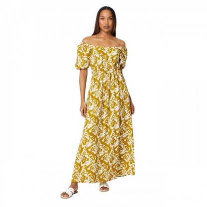 Front - Principles Womens/Ladies Printed Shirred Waist Midi Dress
