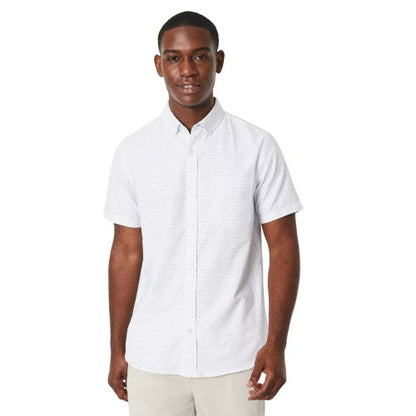 Front - Maine Mens Geometric Short-Sleeved Shirt