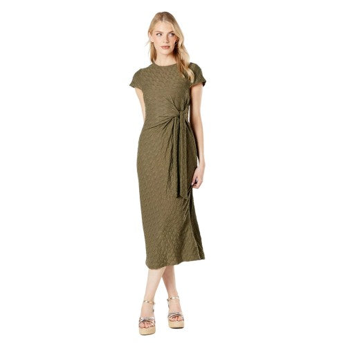 Front - Principles Womens/Ladies Textured Jersey Waist Tie Midi Dress