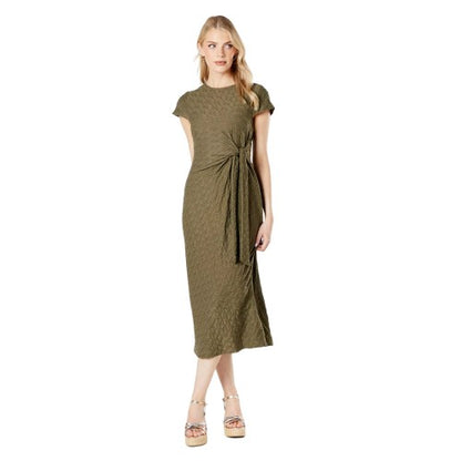 Front - Principles Womens/Ladies Textured Jersey Waist Tie Midi Dress