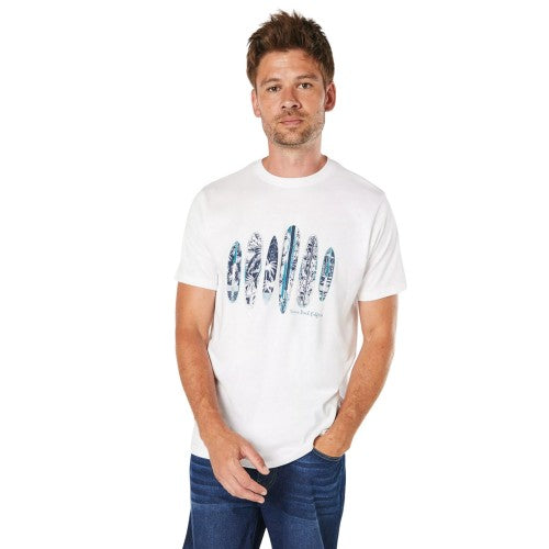 Front - Maine Mens Venice Beach Surfboard T-Shirt