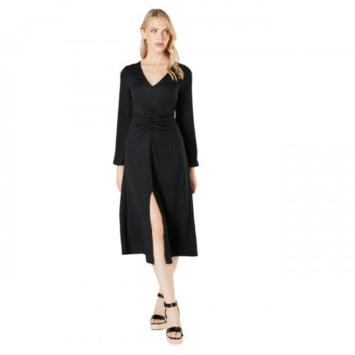 Front - Principles Womens/Ladies Ruched Jersey Textured Midi Dress