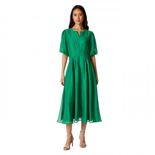 Front - Principles Womens/Ladies Organza Pleated Midi Dress