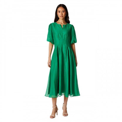 Front - Principles Womens/Ladies Organza Pleated Midi Dress