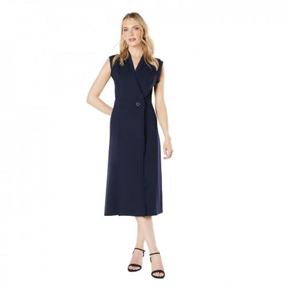 Front - Principles Womens/Ladies Ponte Button Midi Dress