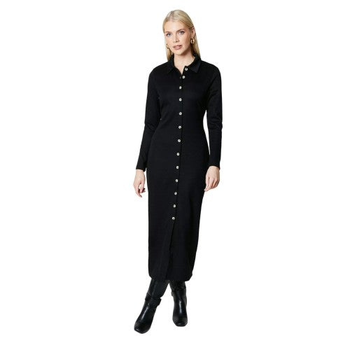 Front - Principles Womens/Ladies Jersey Button Through Midi Dress