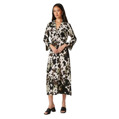 Front - Principles Womens/Ladies Animal Print Twisted Knot Front Shirt Dress