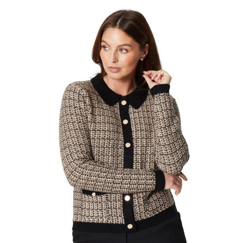 Front - Principles Womens/Ladies Tipped Bouclé Edge To Edge Jacket