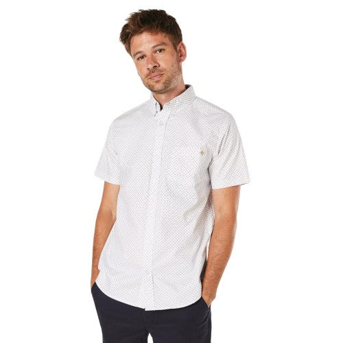 Front - Maine Mens Geo Sphere Short-Sleeved Shirt