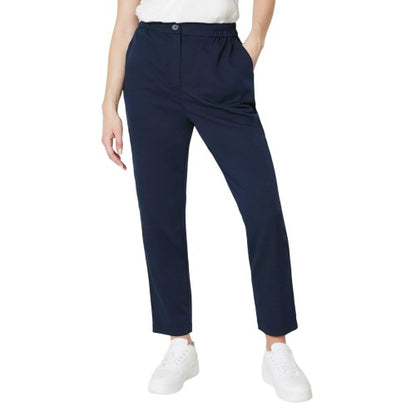 Front - Maine Womens/Ladies Elasticated Waist Slim Leg Trousers