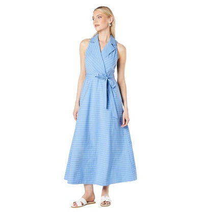 Front - Principles Womens/Ladies Striped Halter Neck Sleeveless Midi Dress