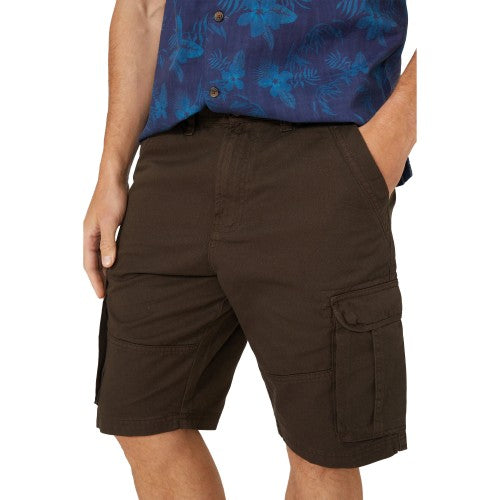 Front - Mantaray Mens Garment Dyed Cargo Shorts