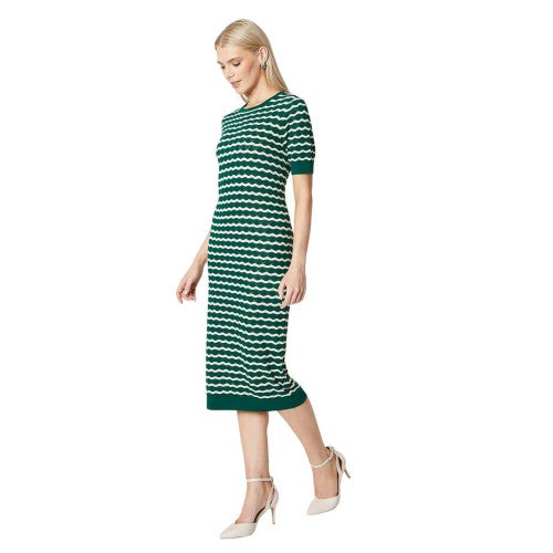 Front - Principles Womens/Ladies Striped Knitted Stitch Detail Maxi Dress