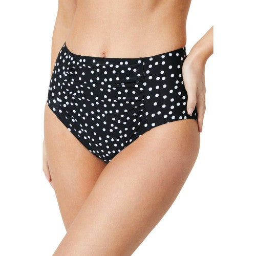 Front - Gorgeous Womens/Ladies Spotted High Waist Bikini Bottoms