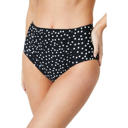 Front - Gorgeous Womens/Ladies Spotted High Waist Bikini Bottoms