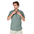 Front - Maine Mens Dotted Short-Sleeved Shirt