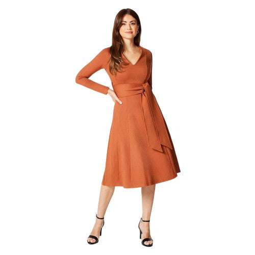 Front - Principles Womens/Ladies Belted Detail Seams Midi Dress