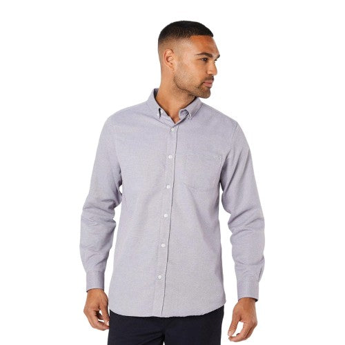 Front - Maine Mens Patterned Long-Sleeved Shirt