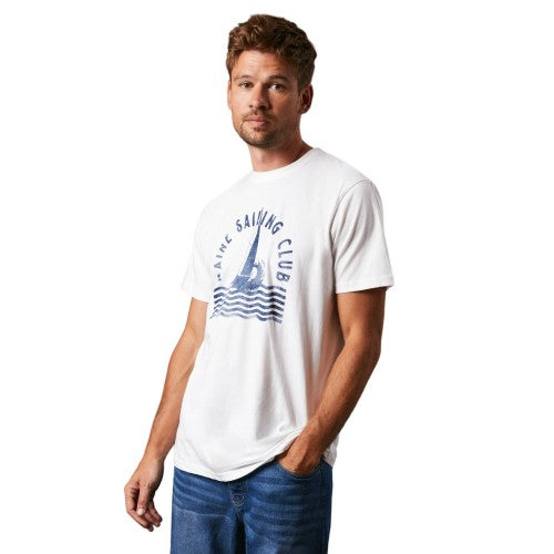 Front - Maine Mens Sailing Club Printed T-Shirt