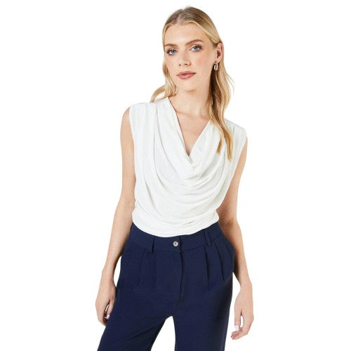Front - Principles Womens/Ladies Soft Touch Draped Collar Top