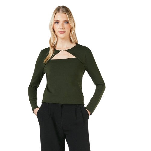 Front - Principles Womens/Ladies Ponte Trim Detail Top