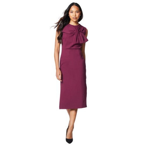 Front - Principles Womens/Ladies Ponte Bow Detail Midi Dress