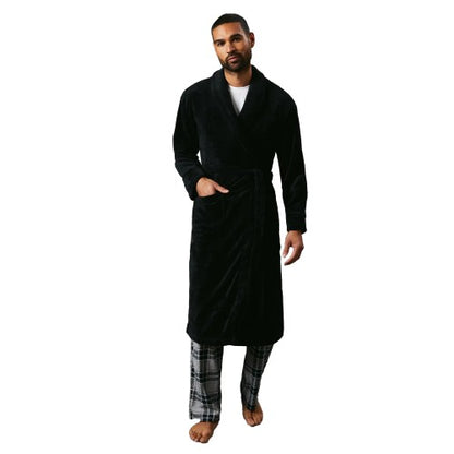 Front - Maine Mens Shawl Collar Robe
