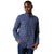 Front - Maine Mens Windowpane Check Brushed Long-Sleeved Shirt