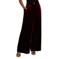 Front - Principles Womens/Ladies Velvet Wide Leg Trousers