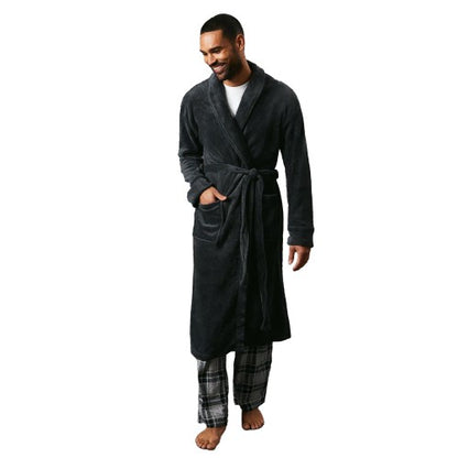 Front - Maine Mens Shawl Collar Robe