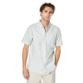 Front - Maine Mens Slub Poplin Short-Sleeved Shirt