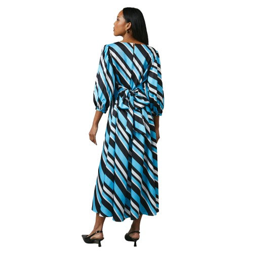 Front - Principles Womens/Ladies Printed Cowl Neck 3/4 Sleeve Midi Dress
