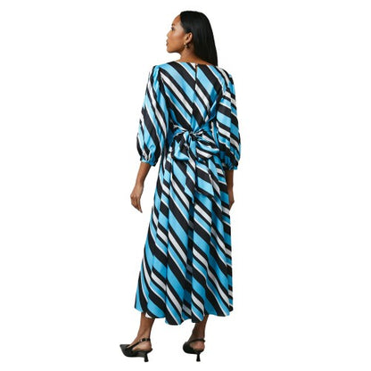 Front - Principles Womens/Ladies Printed Cowl Neck 3/4 Sleeve Midi Dress