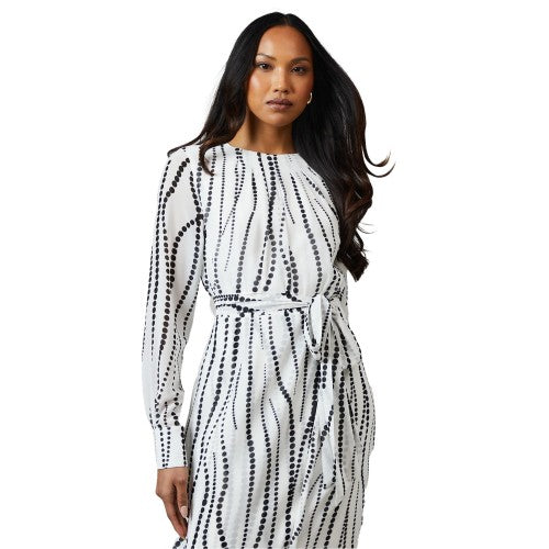 Front - Principles Womens/Ladies Mono Pleated Midi Dress