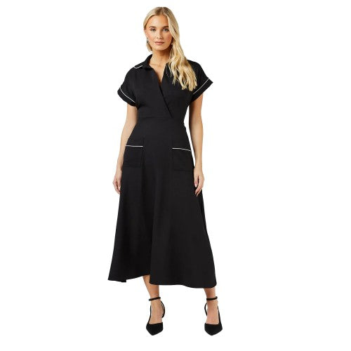 Front - Principles Womens/Ladies Piped Tie Back Dress